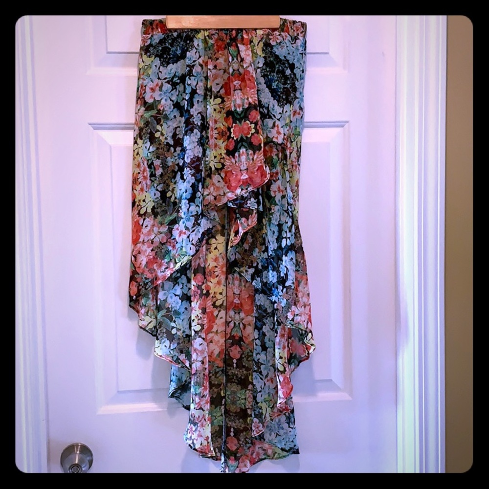 Joe Bendasset Hi/Lo Floral Skirt